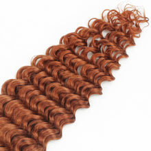 Load image into Gallery viewer, Copper Deep Wave Bulk Human Braiding Hair