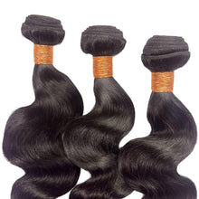Load image into Gallery viewer, Jet Black Body Wave Bundle Deals
