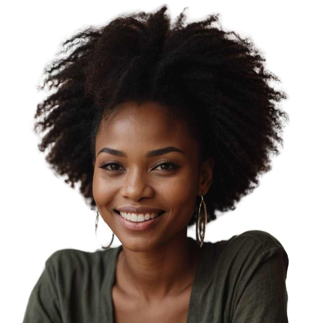 Afro Kinky Transparent Closure Wig