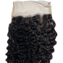Load image into Gallery viewer, Jerry Curl 4x4 Transparent Lace Closure

